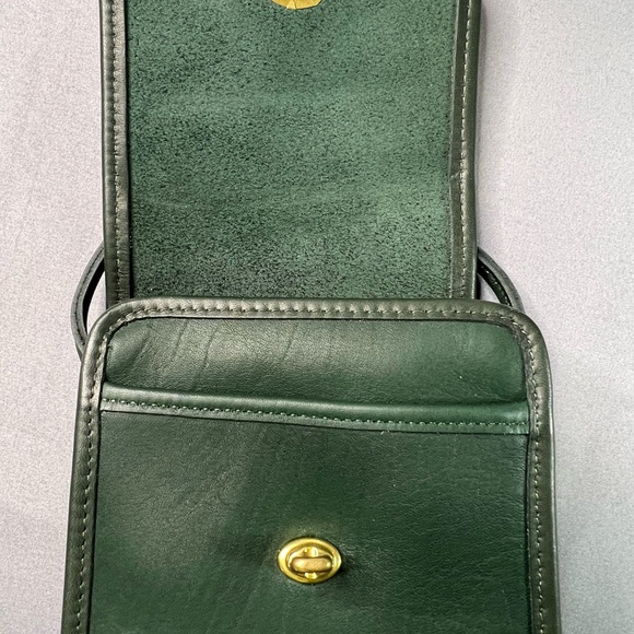 Coach Scooter Bag 9893 bottle green leather vintage - Picture 8 of 12